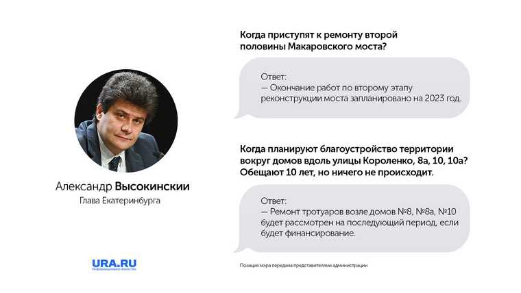 Команда мэра Екатеринбурга ответила на главные вопросы о городе
