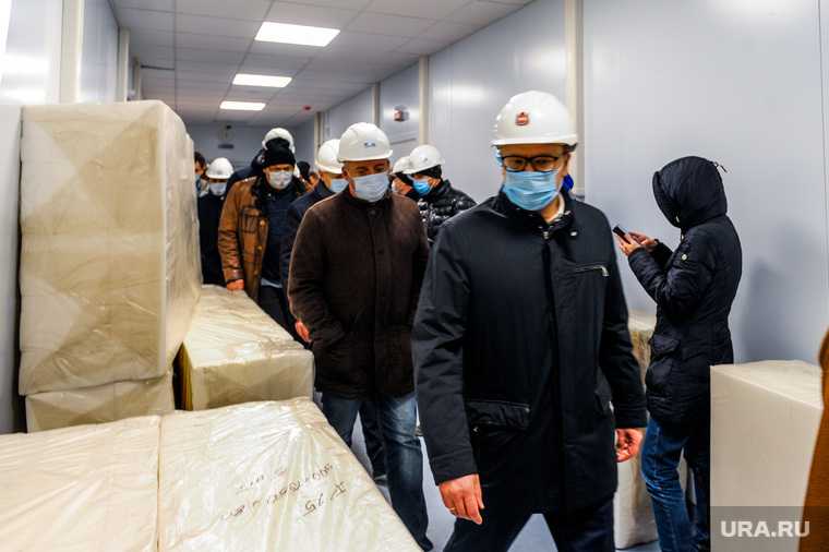 Поездка Алексея Текслера на строительство новой инфекционной больницы. Челябинск